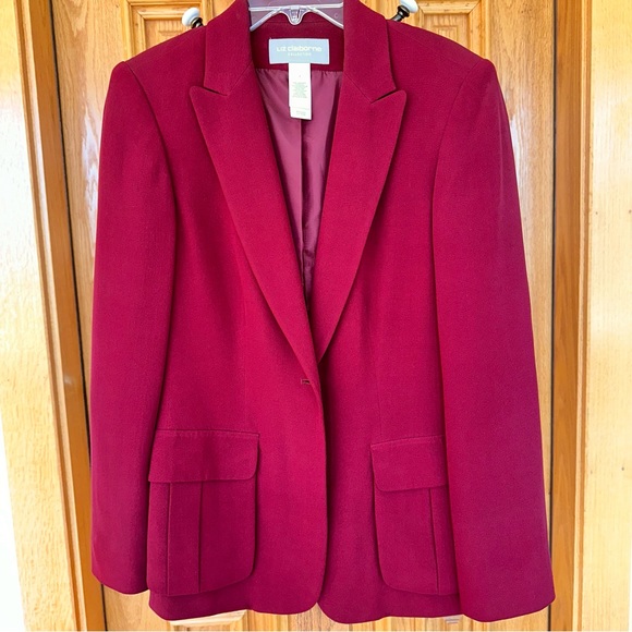 Liz Claiborne collection jacket blazer 100% silk fully lined 100% polyester s 4 - Picture 5 of 5